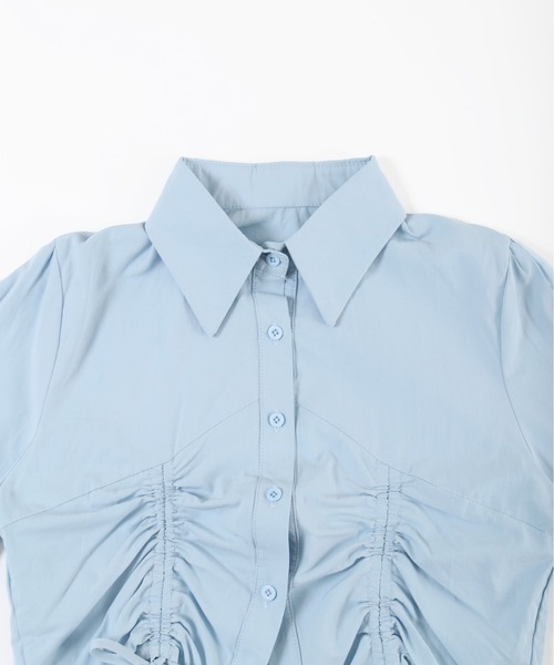 PHILLY（フィリー）の「【PHILLY】ダブルドロスト長袖ブラウス（シャツ/ブラウス・レディース・ホワイト/ブルー/グレー・FREE）」の17枚目の写真
