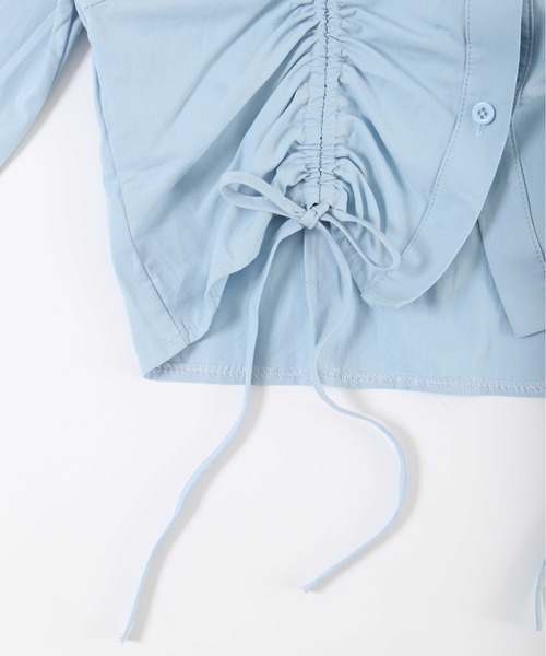 PHILLY（フィリー）の「【PHILLY】ダブルドロスト長袖ブラウス（シャツ/ブラウス・レディース・ホワイト/ブルー/グレー・FREE）」の20枚目の写真