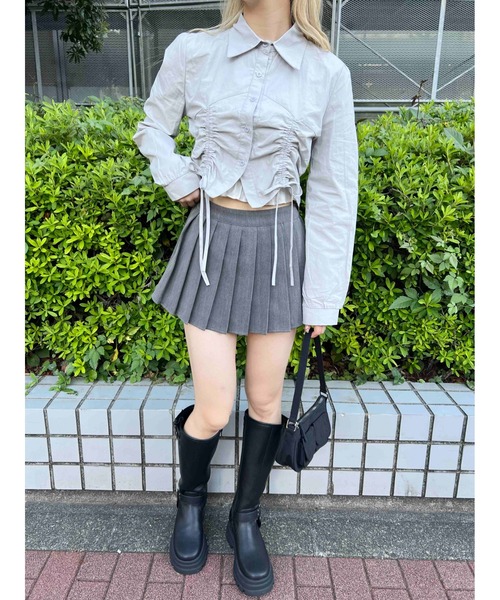 PHILLY（フィリー）の「【PHILLY】ダブルドロスト長袖ブラウス（シャツ/ブラウス・レディース・ホワイト/ブルー/グレー・FREE）」の11枚目の写真