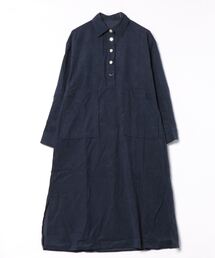 【mother house E.】★コーデュロイロングワンピース★ネイビー ☆コーデュロイワンピース（クローバー） | MAMA FACTORY (Women