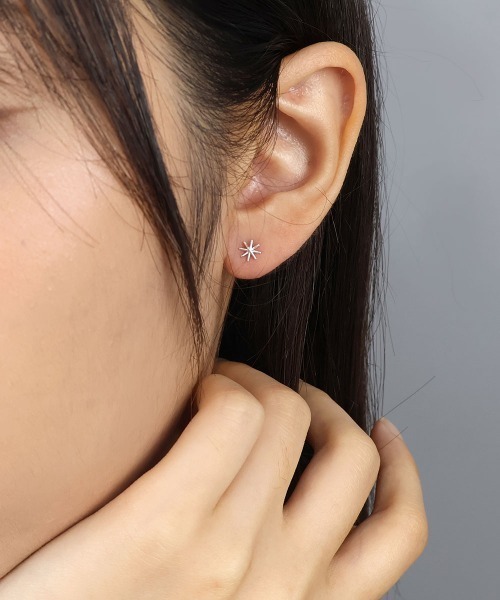 4INT.(フォイント)の「メンズライク バーベル ボディピアス 20G(片耳用) / silver925 (金属アレルギー対応)(ピアス(片耳用)・メンズ・B/A/C・FREE)」の4枚目の写真