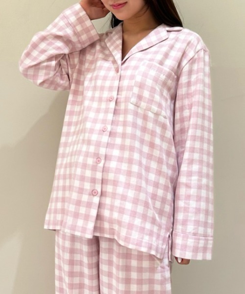 gelato pique（ジェラートピケ）の「チェックシャツ（ルームウェア