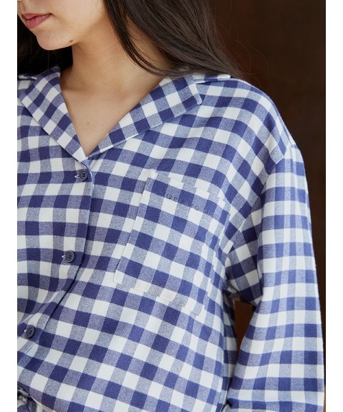 限定品　GELATO PIQUE ネイビー チェック ルームウェアセット　完売 gelato pique（ジェラートピケ）の「【ONLINE限定】【KIDS】チェック柄