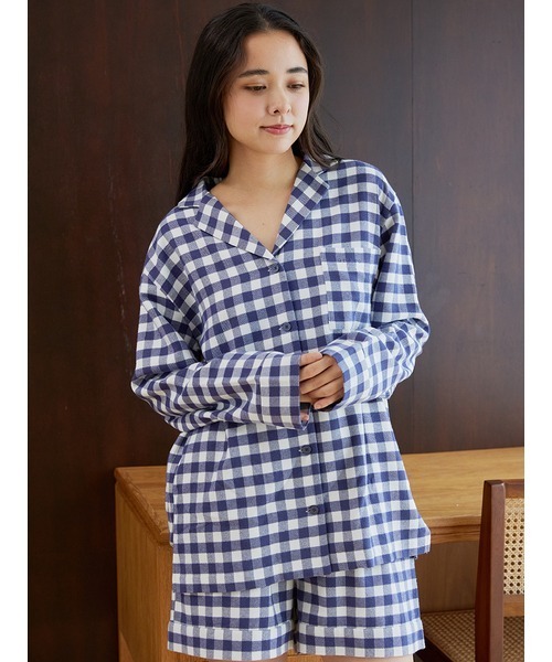 gelato pique（ジェラートピケ）の「チェックシャツ（ルームウェア