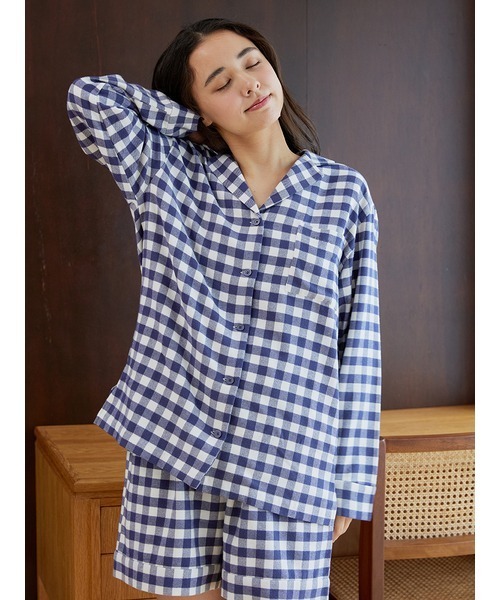 gelato pique（ジェラートピケ）の「チェックシャツ（ルームウェア