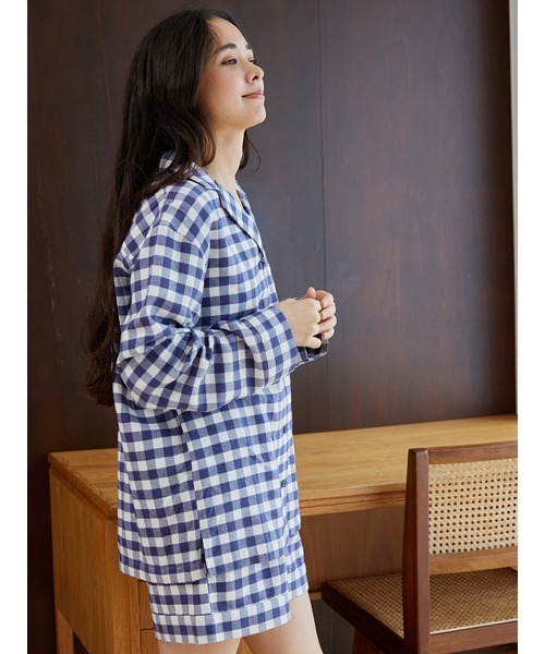 gelato pique（ジェラートピケ）の「チェックシャツ（ルームウェア