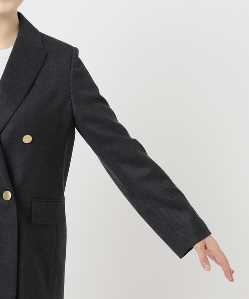 Noble（ノーブル）の「ウールフラノピークドラペルジャケット