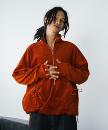 Gaphos  | コーデュロイドロストポケットハーフジップブルゾン / セットアップ可(ブルゾン)