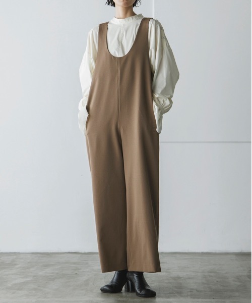 セール】Uネックオールインワン（つなぎ/オールインワン）｜TENTO