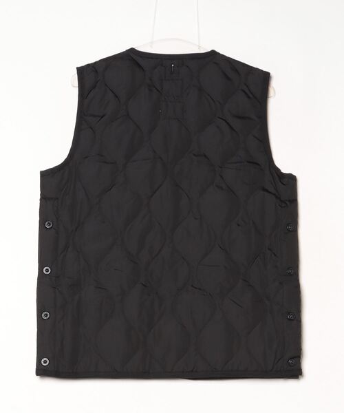 【TAION / タイオン】UNISEX MILITARY BUTTON CREW NECK DOWN VEST（ダウンベスト）｜TAION（タイオン）