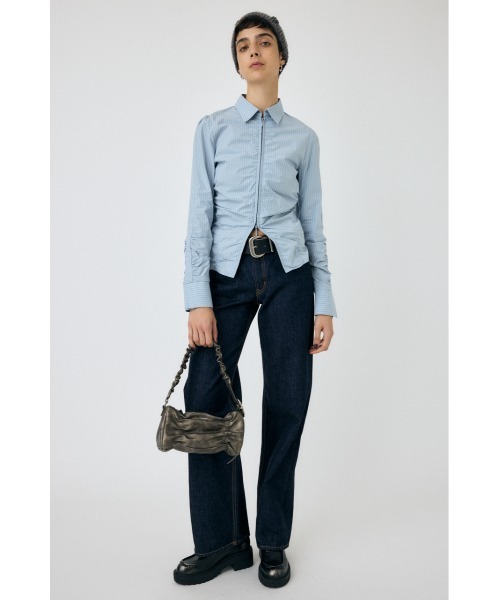 入園入学祝い MOUSSY（マウジー）の「ZIP シャツ（シャツ SHAPE WAIST UP トップス