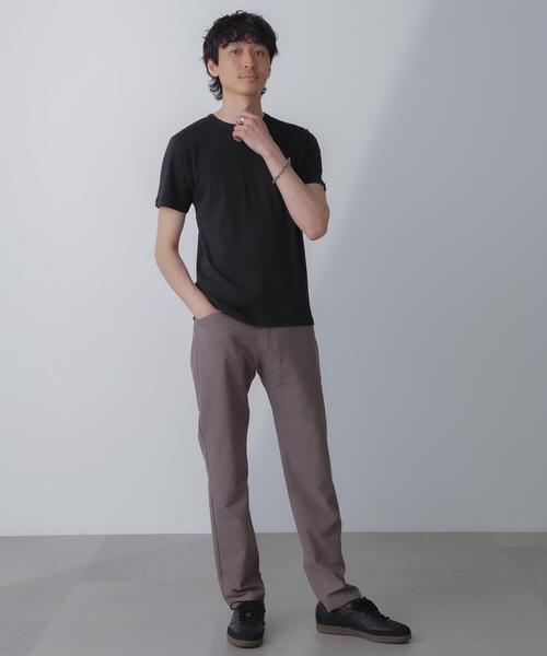 NANO universe(ナノユニバース)の「フライスクルーネックTシャツ(Tシャツ/カットソー・メンズ・ブラック/その他1/ホワイト・M/L)」の7枚目の写真