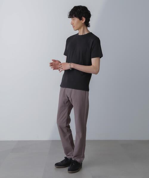 NANO universe(ナノユニバース)の「フライスクルーネックTシャツ(Tシャツ/カットソー・メンズ・ブラック/その他1/ホワイト・M/L)」の8枚目の写真