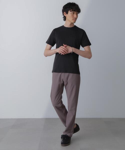 NANO universe(ナノユニバース)の「フライスクルーネックTシャツ(Tシャツ/カットソー・メンズ・ブラック/その他1/ホワイト・M/L)」の9枚目の写真