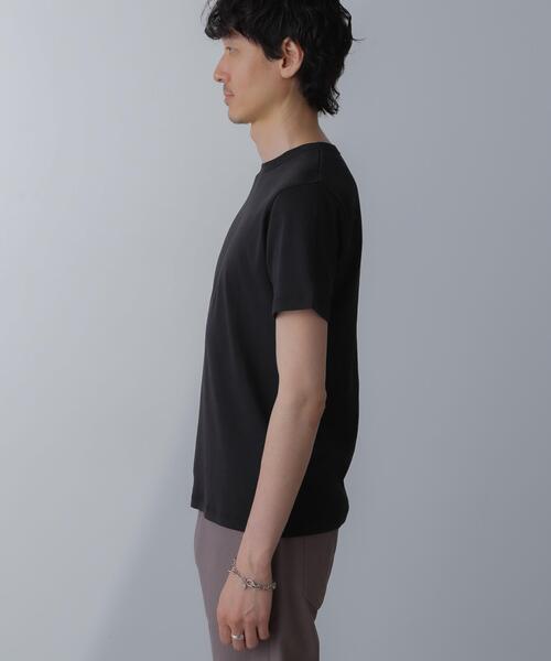 NANO universe(ナノユニバース)の「フライスクルーネックTシャツ(Tシャツ/カットソー・メンズ・ブラック/その他1/ホワイト・M/L)」の10枚目の写真