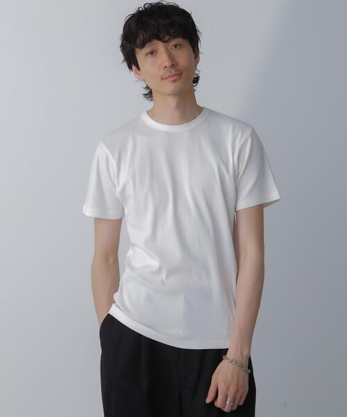 NANO universe(ナノユニバース)の「フライスクルーネックTシャツ(Tシャツ/カットソー・メンズ・ブラック/その他1/ホワイト・M/L)」の16枚目の写真