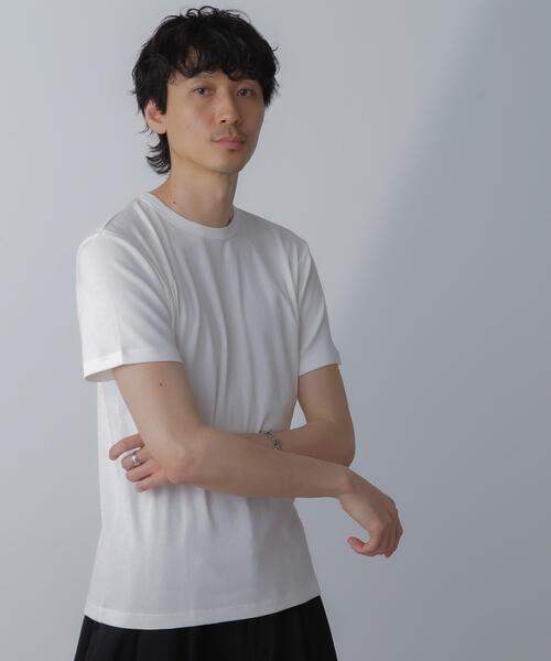 NANO universe(ナノユニバース)の「フライスクルーネックTシャツ(Tシャツ/カットソー・メンズ・ブラック/その他1/ホワイト・M/L)」の17枚目の写真
