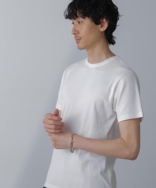 NANO universe(ナノユニバース)の「フライスクルーネックTシャツ(Tシャツ/カットソー・メンズ・ブラック/その他1/ホワイト・M/L)」の18枚目の写真