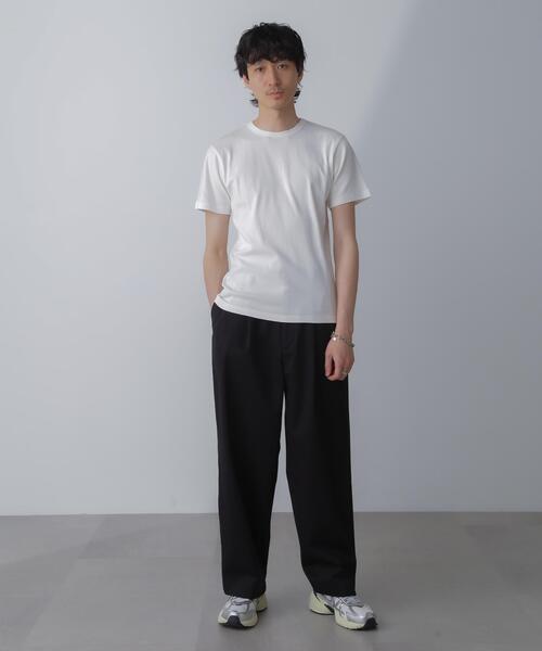NANO universe(ナノユニバース)の「フライスクルーネックTシャツ(Tシャツ/カットソー・メンズ・ブラック/その他1/ホワイト・M/L)」の20枚目の写真
