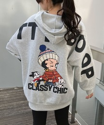 裏起毛BETTY BOOPバックプリントパーカー