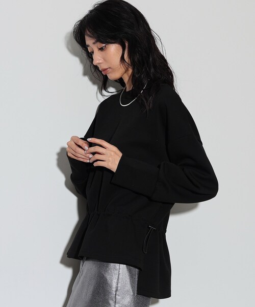 GALLEST(ギャレスト)の「◆スピンドルボンディングトップス(Tシャツ/カットソー・レディース・ブラック/オリーブ/アイボリー・38)」の3枚目の写真