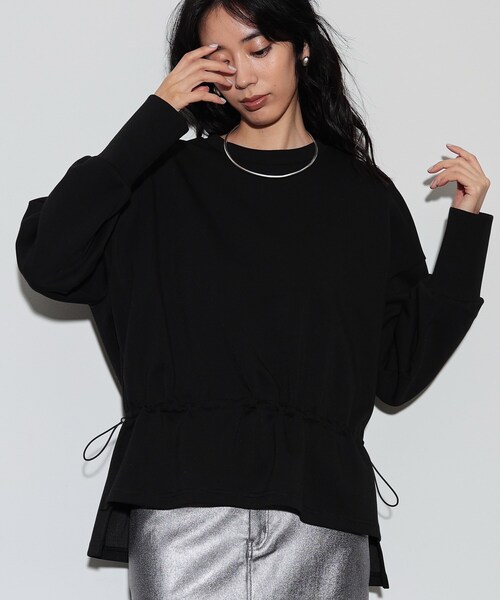 GALLEST(ギャレスト)の「◆スピンドルボンディングトップス(Tシャツ/カットソー・レディース・ブラック/オリーブ/アイボリー・38)」の7枚目の写真