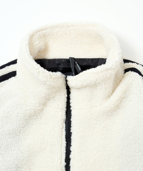 Ritzy(リッツィー)の「sheep boa track jacket/シープボア トラックジャケット レディース メンズ(ブルゾン・メンズ・ブラック/オフホワイト/ブラウン・M/L/XL)」の10枚目の写真