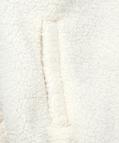 Ritzy(リッツィー)の「sheep boa track jacket/シープボア トラックジャケット レディース メンズ(ブルゾン・メンズ・ブラック/オフホワイト/ブラウン・M/L/XL)」の11枚目の写真