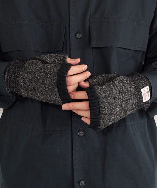 HARRIS TWEED(ハリスツイード)の「【SETUP7】HARRIS フィンガーレスショートグローブ メンズ手袋 WINGI(手袋・メンズ・グレー系その他2/ネイビー系1/グレー系1・FREE)」の11枚目の写真