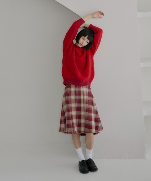 haek（ハク）の「check pleated skirt /チェック柄プリーツ