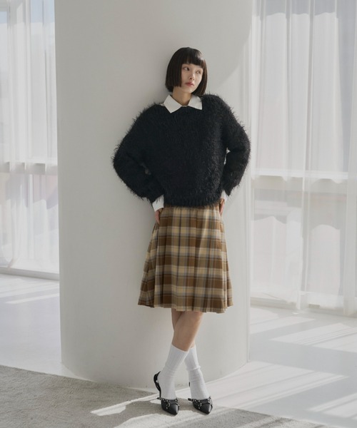 check pleated skirt /チェック柄プリーツスカート（スカート