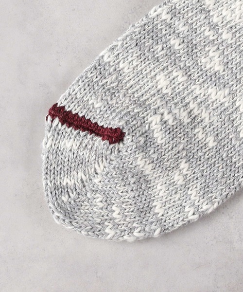 Right-on（ライトオン）の「【ANONYMOUSISM】3ラインスラブクォーターソックス（ソックス/靴下・メンズ・グレー/グリーン/レッド・フリー）」の9枚目の写真