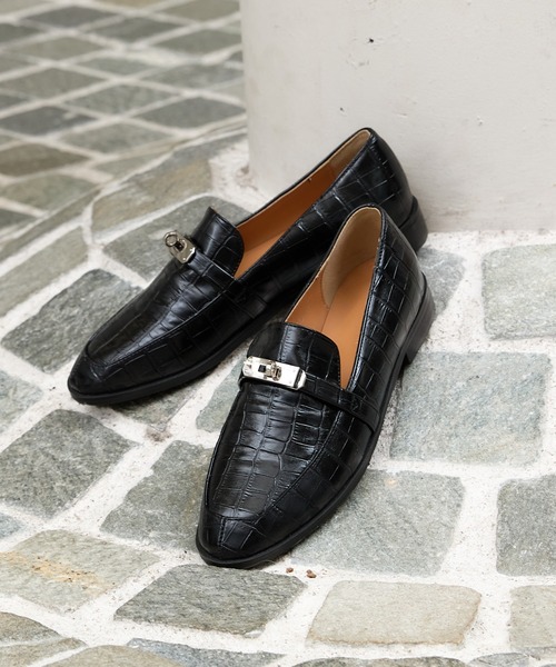 型押しバックルローファー（ブーツ）｜Lui's（ルイス）