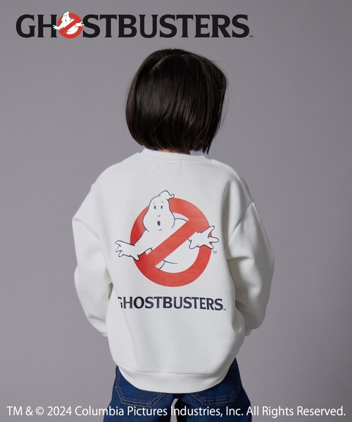PAIRMANON STREET(ペアマノンストリート)の「【PAIRMANON STREET】【GHOSTBUSTERS】裏起毛 プリント トレーナー(スウェット・キッズ・ホワイト/ブラック/グレー/ブラック系その他/ブラック系その他2/テラコッタ・100/110/120/130/140/150/160)」の1枚目の写真