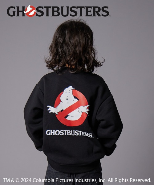 PAIRMANON STREET(ペアマノンストリート)の「【PAIRMANON STREET】【GHOSTBUSTERS】裏起毛 プリント トレーナー(スウェット・キッズ・ホワイト/ブラック/グレー/ブラック系その他/ブラック系その他2/テラコッタ・100/110/120/130/140/150/160)」の2枚目の写真