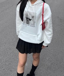 子犬デザインパーカー