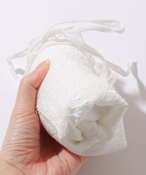 Lace Ladies（レースレディース）の「ハートネック フリル リボン コンパクト カップ付き キャミソール（キャミソール・レディース・ブラック/ホワイト・FREE）」の5枚目の写真