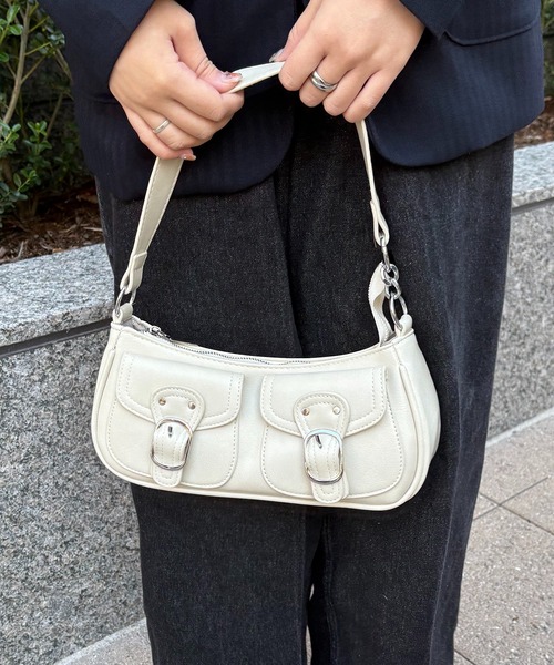 nomnom（ノムノム）の「【nomnom】アウトポケット2WAYショルダーバッグ（ショルダーバッグ・レディース・ブラウン/オフホワイト/ブラック・FREE）」の20枚目の写真