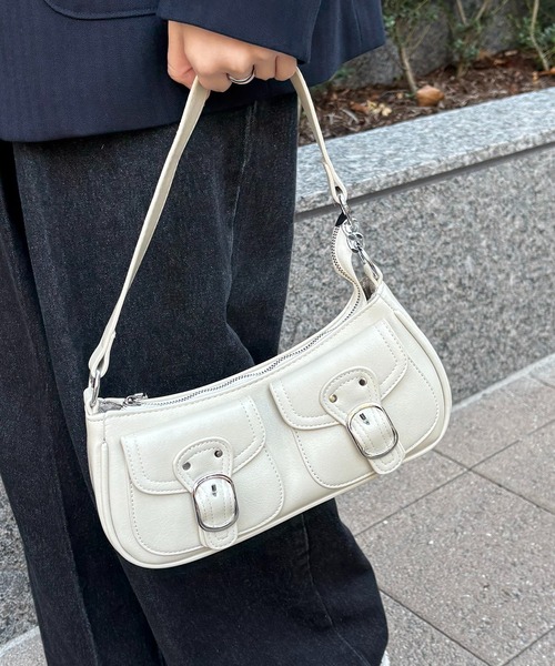 nomnom（ノムノム）の「【nomnom】アウトポケット2WAYショルダーバッグ（ショルダーバッグ・レディース・ブラウン/オフホワイト/ブラック・FREE）」の22枚目の写真