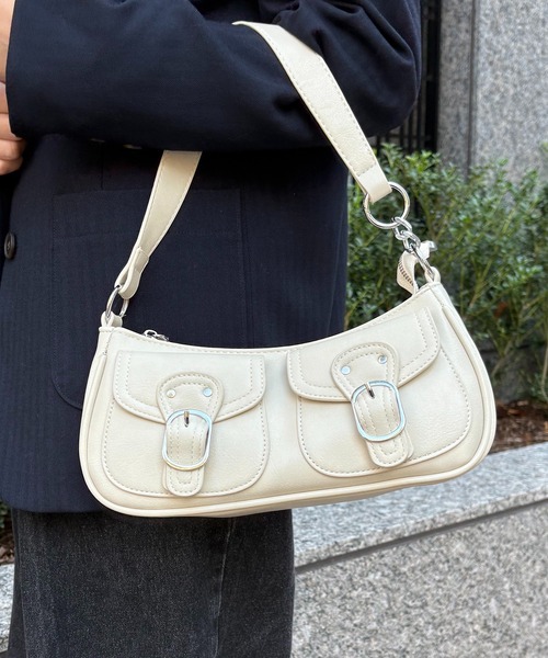 nomnom（ノムノム）の「【nomnom】アウトポケット2WAYショルダーバッグ（ショルダーバッグ・レディース・ブラウン/オフホワイト/ブラック・FREE）」の19枚目の写真