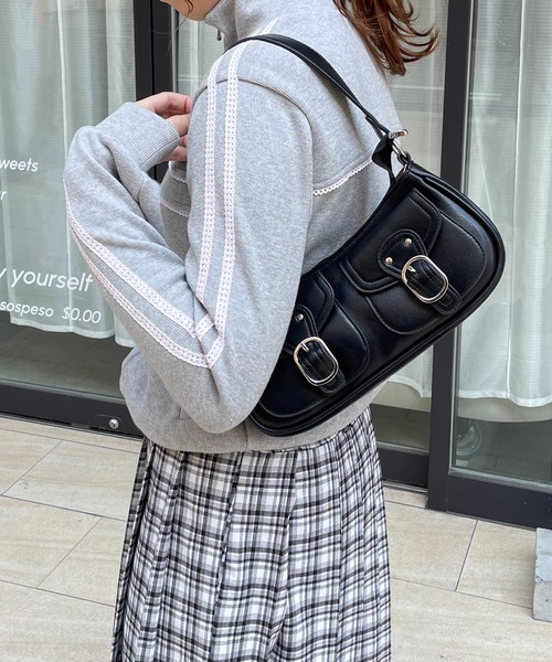 nomnom（ノムノム）の「【nomnom】アウトポケット2WAYショルダーバッグ（ショルダーバッグ・レディース・ブラウン/オフホワイト/ブラック・FREE）」の18枚目の写真