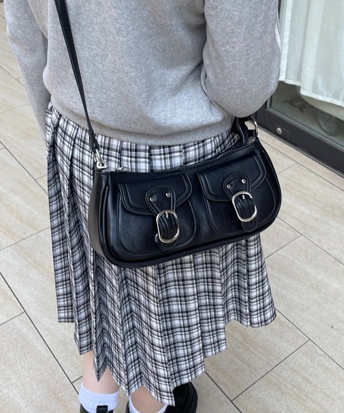 nomnom（ノムノム）の「【nomnom】アウトポケット2WAYショルダーバッグ（ショルダーバッグ・レディース・ブラウン/オフホワイト/ブラック・FREE）」の13枚目の写真