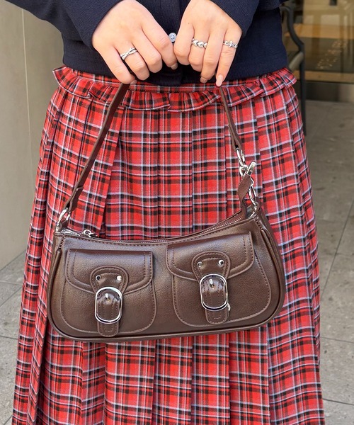 nomnom（ノムノム）の「【nomnom】アウトポケット2WAYショルダーバッグ（ショルダーバッグ・レディース・ブラウン/オフホワイト/ブラック・FREE）」の10枚目の写真