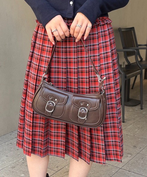 nomnom（ノムノム）の「【nomnom】アウトポケット2WAYショルダーバッグ（ショルダーバッグ・レディース・ブラウン/オフホワイト/ブラック・FREE）」の6枚目の写真