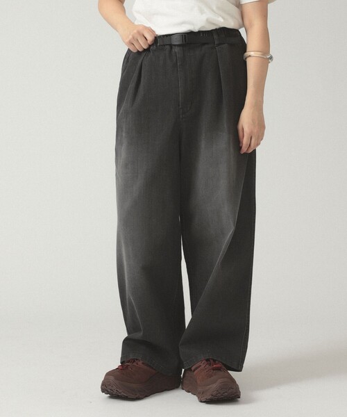 極美品✨25SS グラミチ ビームスボーイ別注 ワイドタックデニム ブラック Gramicci（グラミチ）の「【別注】GRAMICCI / ワイド デニム