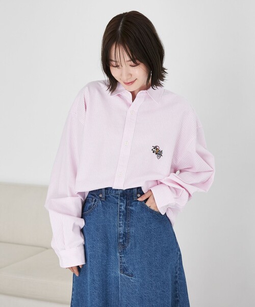 coen（コーエン）の「YUJIRO KOYAMA（小山ゆうじろう）コラボストライプオックスシャツ（シャツ/ブラウス・メンズ・ライトピンク/ライトブルー・M/L/XL）」の8枚目の写真