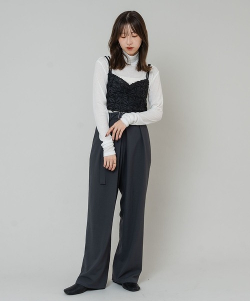 FUMIE TANAKA フラワー ジャガード ライン キャミソール ビスチェ 楽天市場】【22%OFFクーポン☆】フラワージャガードビスチェ
