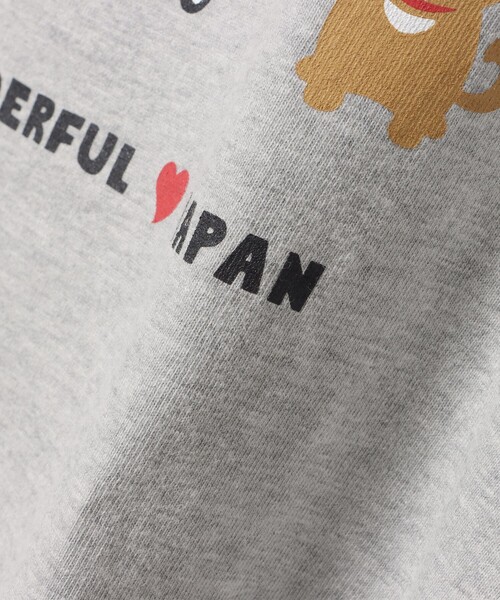 BEAMS T（ビームスティー）の「BEAMS T / LOVES JAPAN ベア Tシャツ（Tシャツ/カットソー・メンズ・グレー/ネイビー・X-LARGE/LARGE/MEDIUM/SMALL）」の7枚目の写真