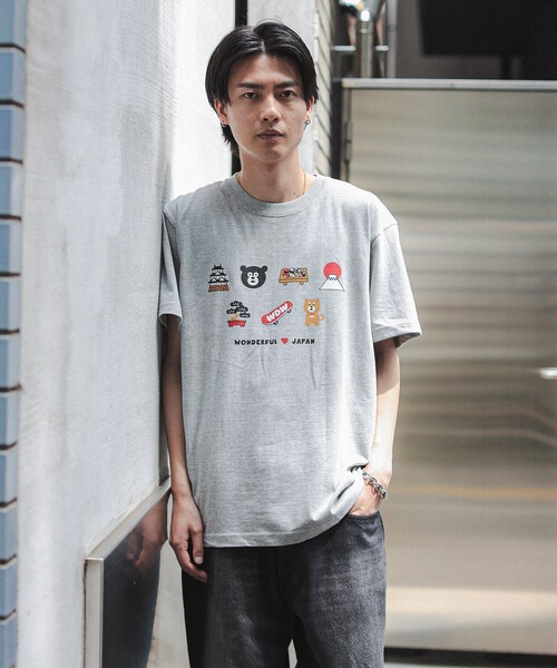 BEAMS T（ビームスティー）の「BEAMS T / LOVES JAPAN ベア Tシャツ（Tシャツ/カットソー・メンズ・グレー/ネイビー・X-LARGE/LARGE/MEDIUM/SMALL）」の13枚目の写真