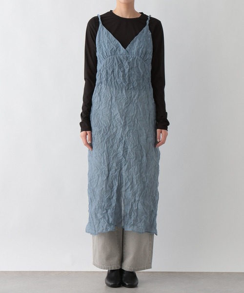 LOWRYS FARM(ローリーズファーム)の「ワッシャーアソートキャミワンピース 287449(ワンピース・レディース・グリーン/ブルー/アイボリー/ブラック・FREE)」の16枚目の写真